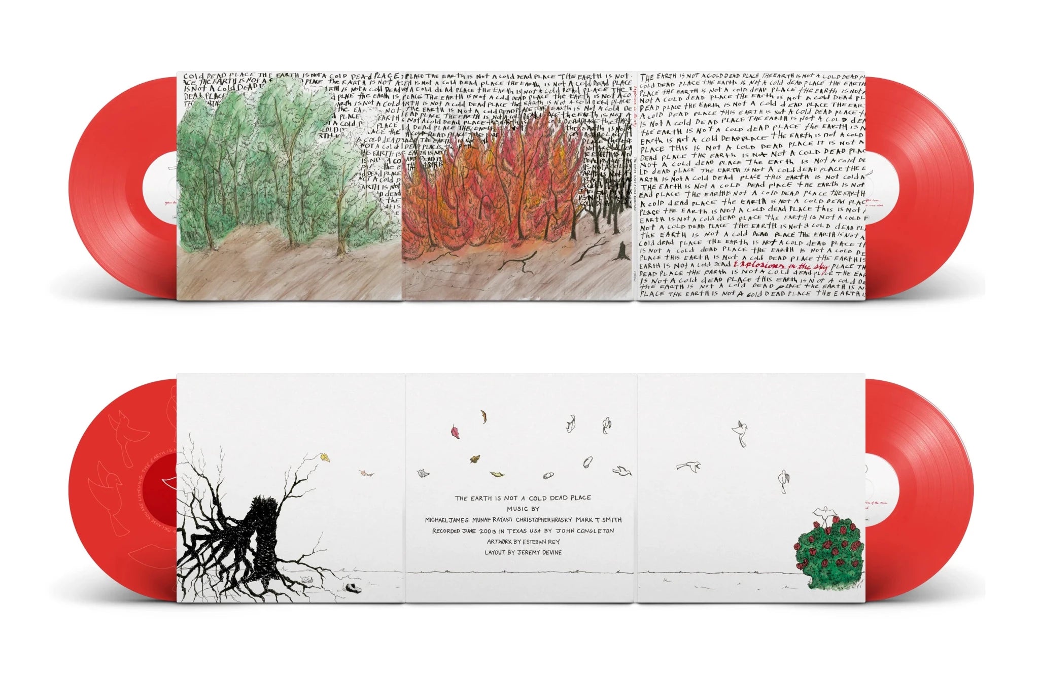 Explosions In The Sky: The Earth Is Not A Cold Dead Place: 2LP Red Vinyl - Steadfast Records