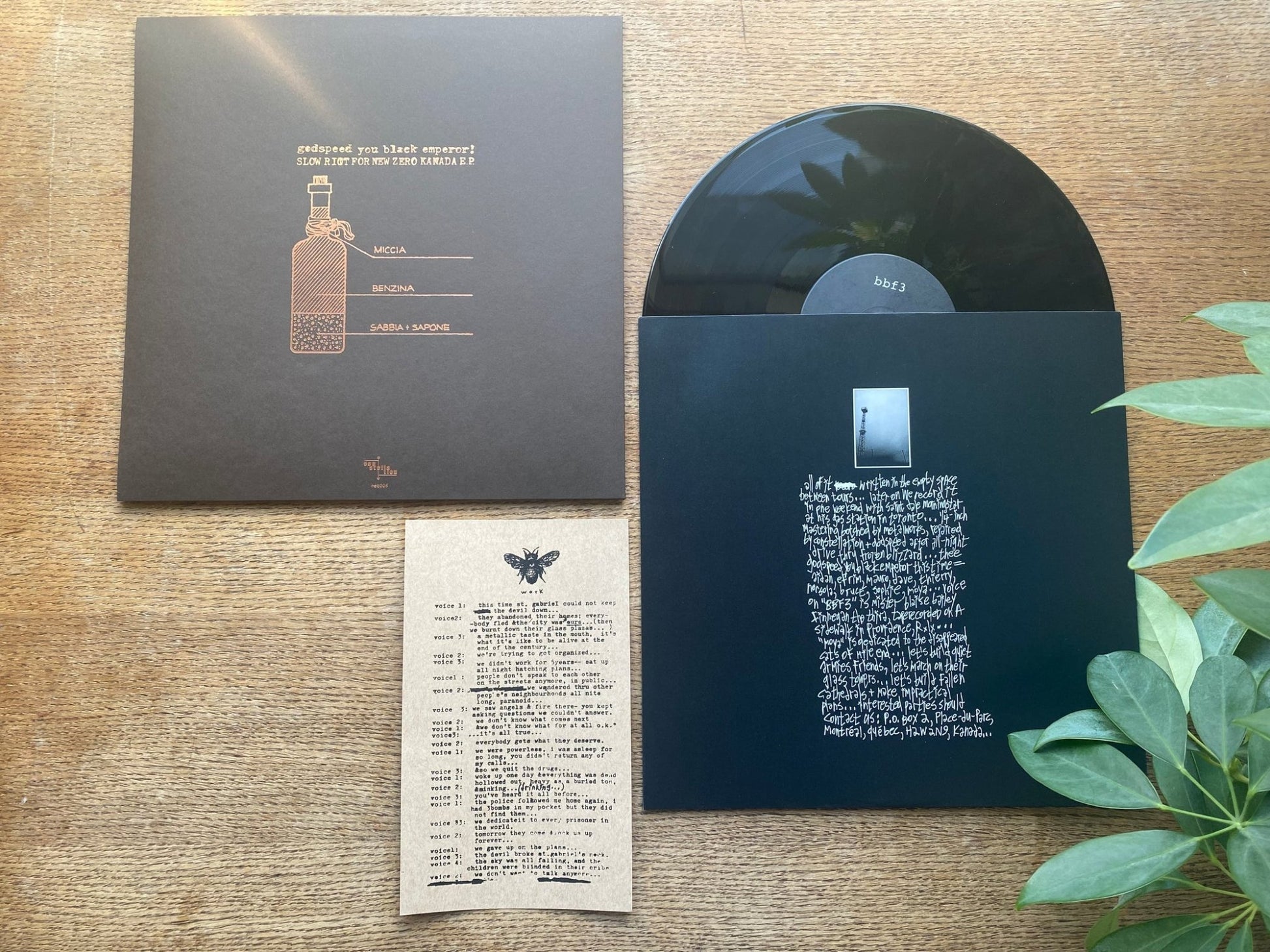Godspeed You! Black Emperor: Slow Riot For New Zero Kanada: 180g Black Vinyl
