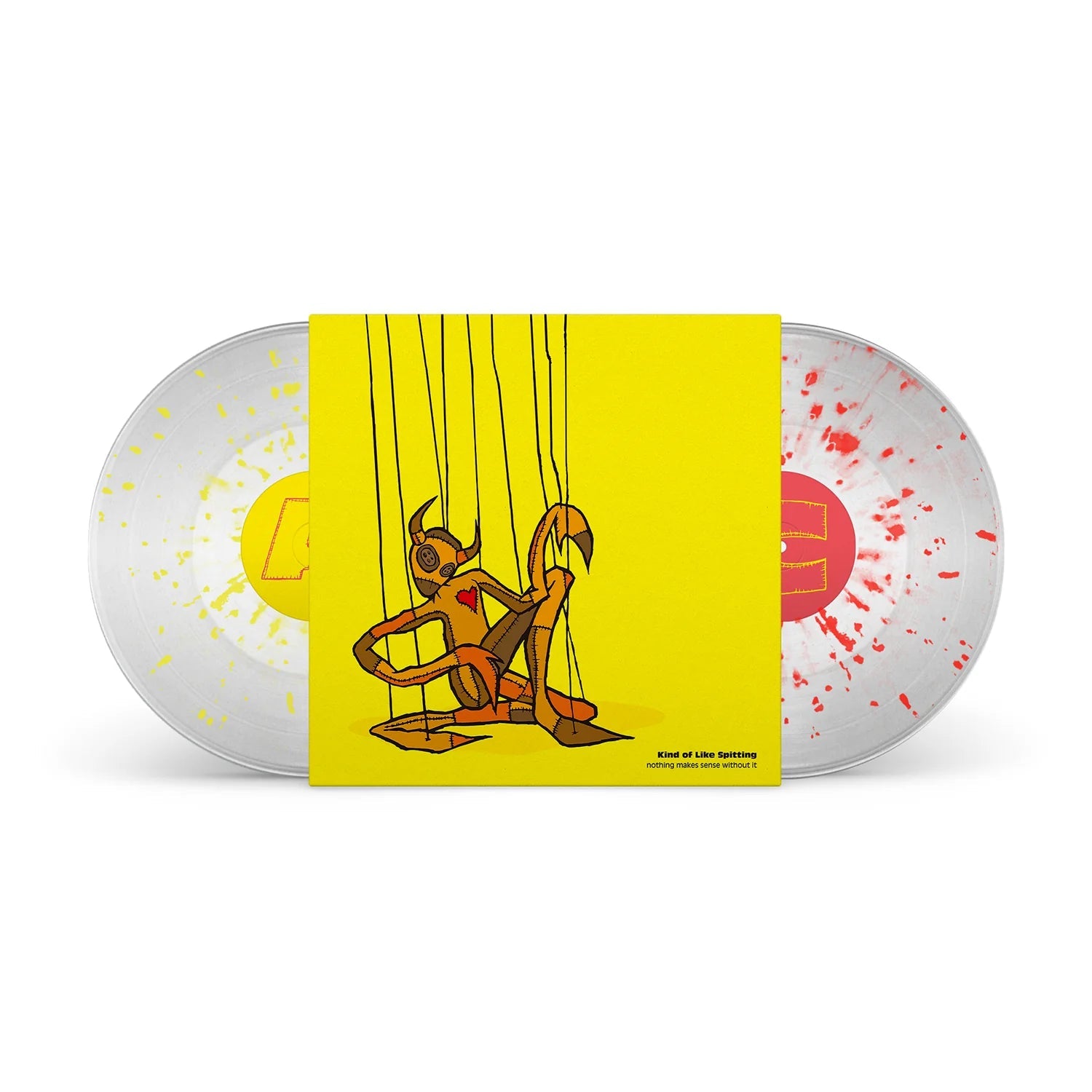 Kind Of Like Spitting: Nothing Makes Sense Without It: 2LP Red Splatter/Yellow Splatter Vinyl