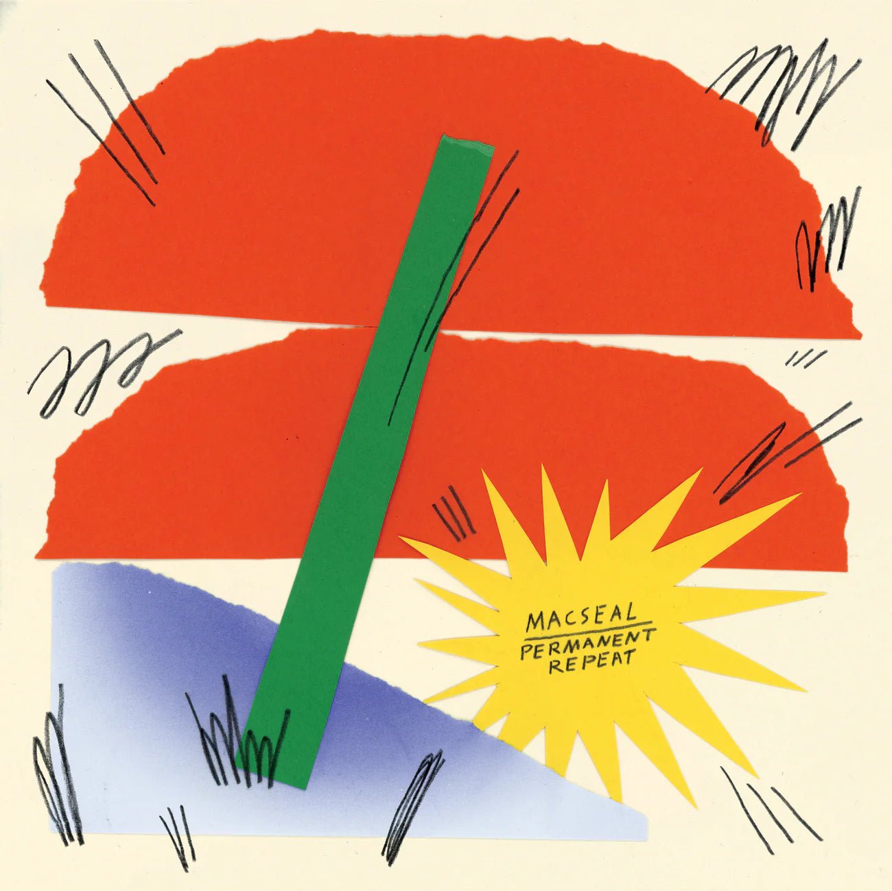 Macseal: Permanent Repeat: Green Glitter Vinyl LP