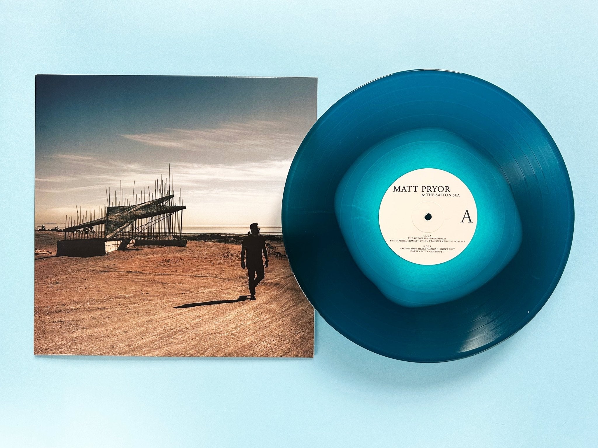 Matt Pryor: The Salton Sea: Hazy Blue Vinyl LP w/Signed Photo (Import)