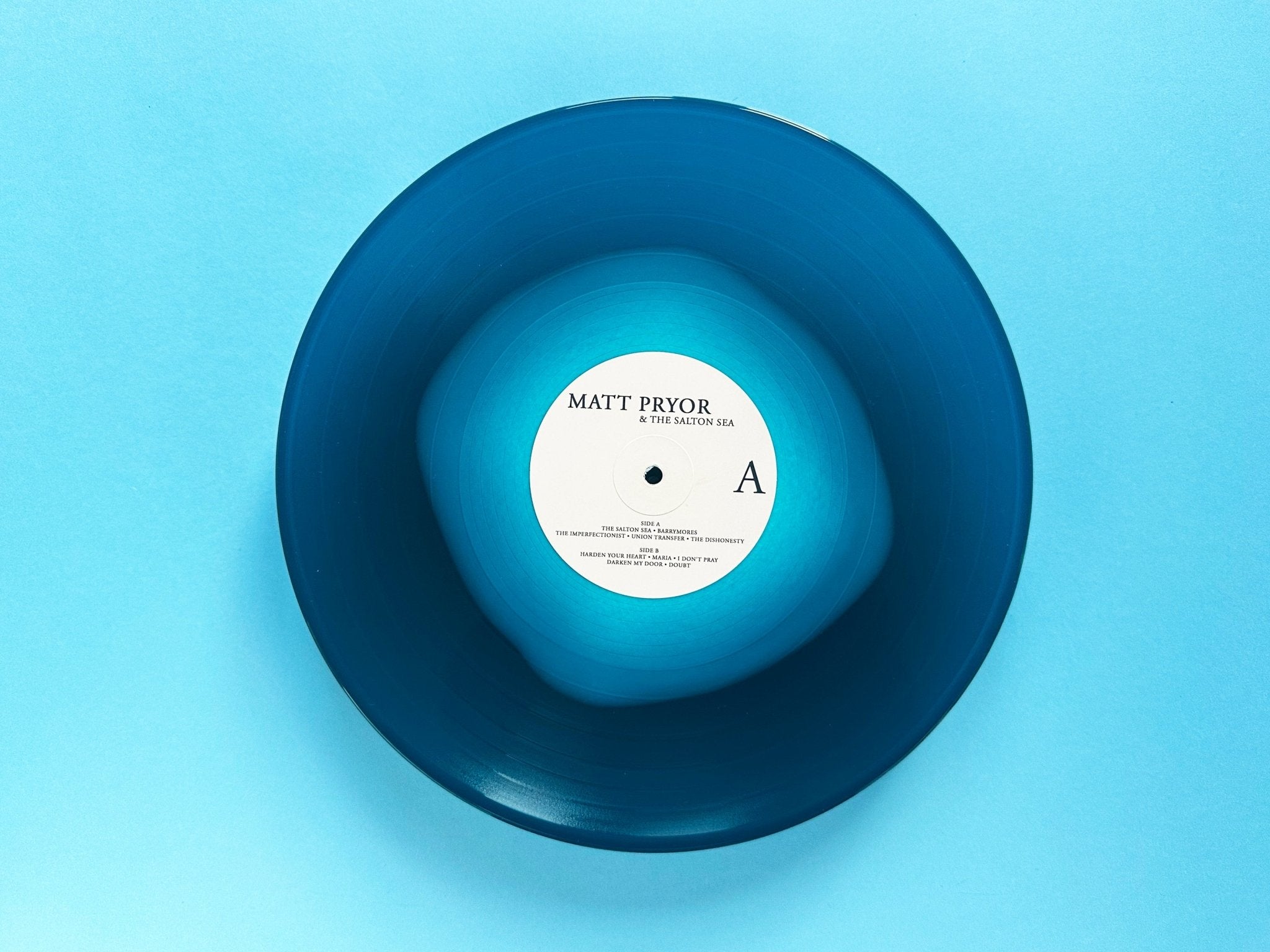 Matt Pryor: The Salton Sea: Hazy Blue Vinyl LP w/Signed Photo (Import)