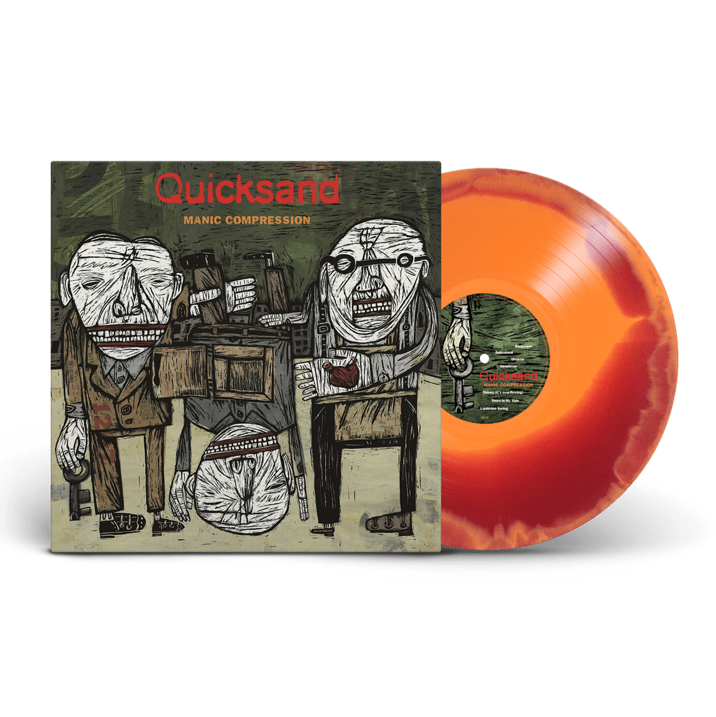 ​激レアLP Anti Matter Quicksand Lifetime エモ Quicksand: Manic Compression: 30th Anniversary Edition: Red/Orange