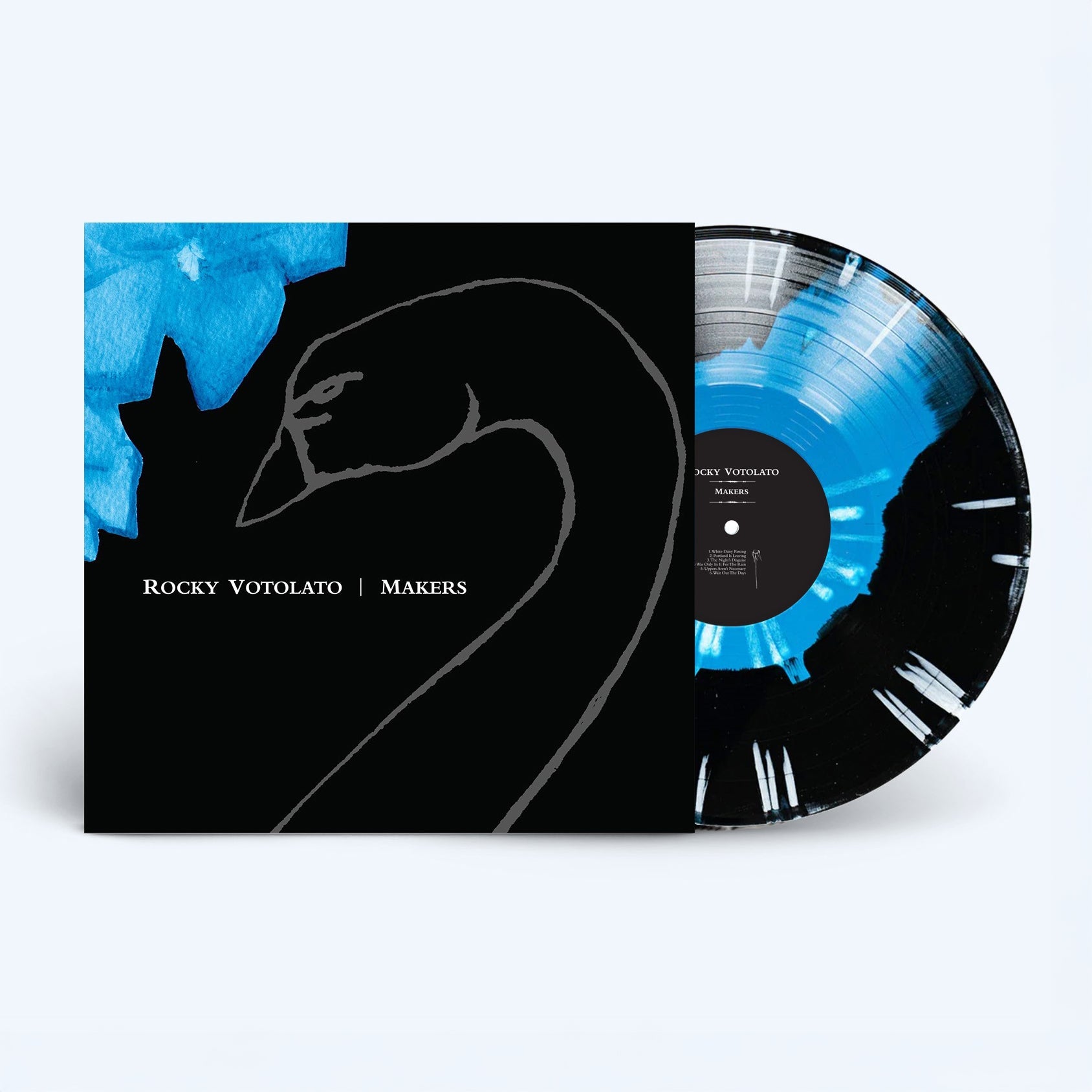 Rocky Votoloto: Makers: 20th Anniversary Edition Black & Blue -White Splatter Vinyl LP
