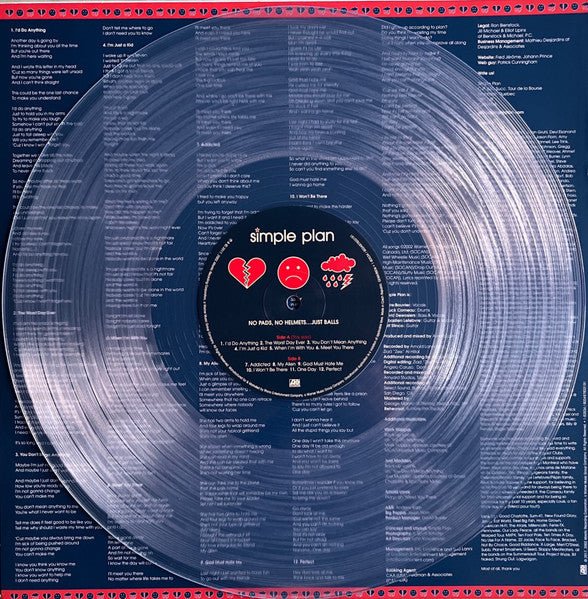 Simple Plan: No Pads, No Helmets... Just Balls: Crystal Clear Vinyl LP