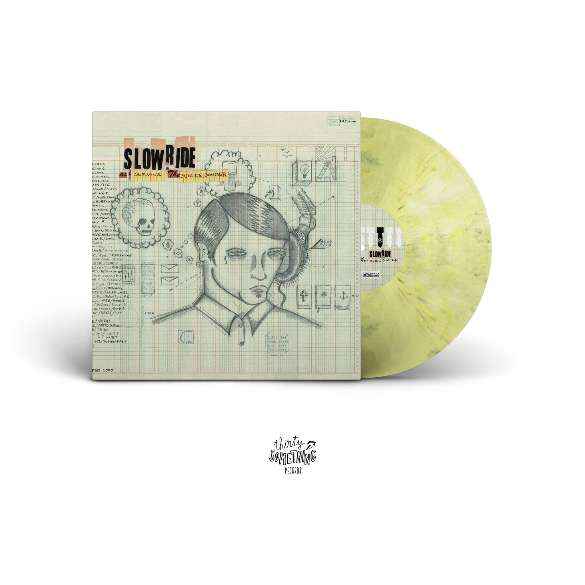 Slowride: As I Survive The Suicide Bomber: 180g Vinyl LP (Import) White Orange Black Marble