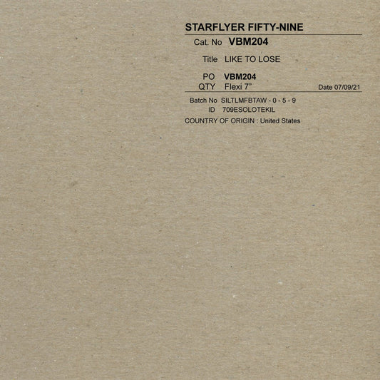 Starflyer 59: Like to Lose: White Vinyl Flexi 7"