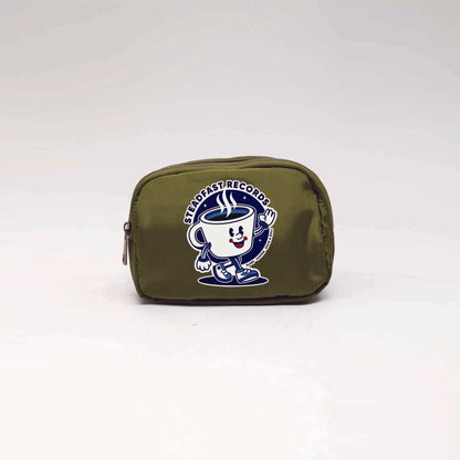 Steadfast Records Fanny Pack Cross Body Sling Bag Olive Espresso Bud