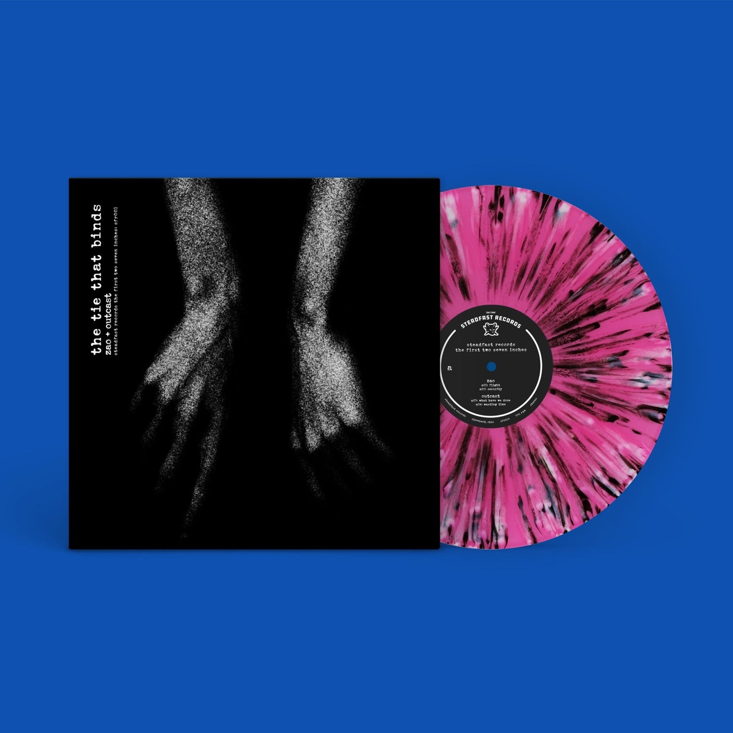 Steadfast Records: The First Two Seven Inches: Vinyl LP: Second Pressing Neon Pink Splatter (x 100)