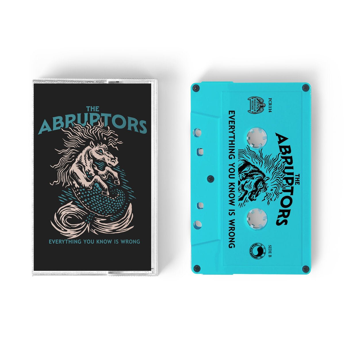 The Abruptors: Everything You Know Is Wrong: Teal Shell Cassette - Steadfast Records
