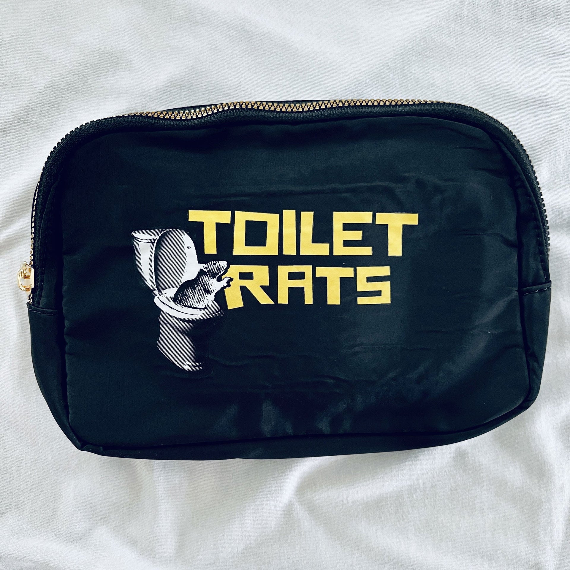 Toilet Rats Fanny Pack Cross Body Sling Bag Black