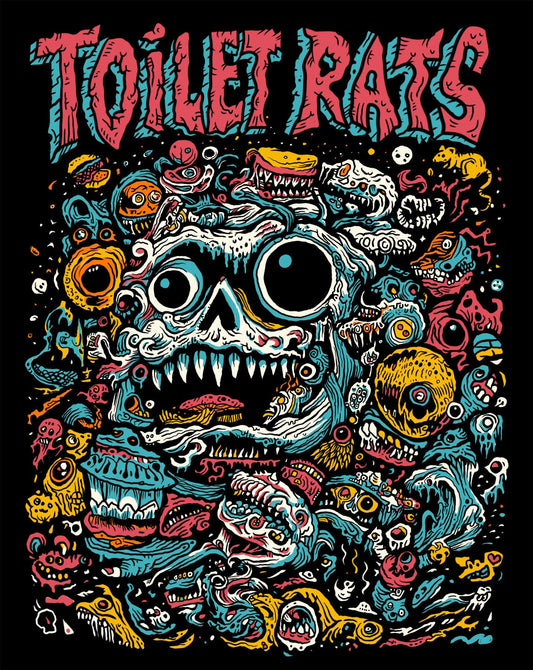 Toilet Rats: Monsters: Unisex Short Sleeve Fund Raising T-Shirt