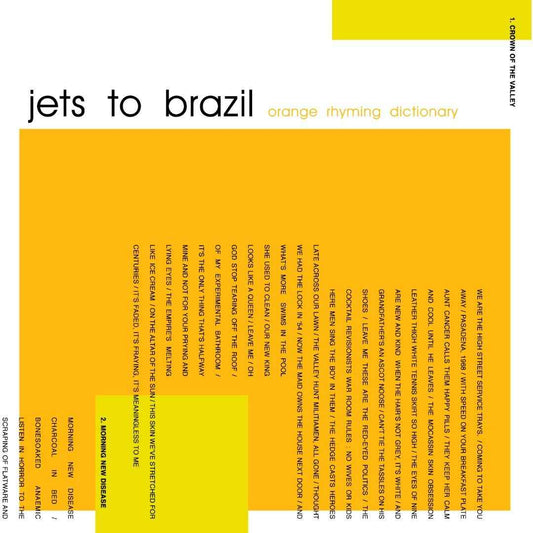 Jets To Brazil: Orange Rhyming Dictionary: 180g Black Vinyl