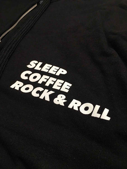 Sleep, Coffee, Rock & Roll Zip Up Hoodie