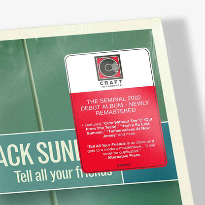Taking Back Sunday: Tell All Your Friends: Black Vinyl LP